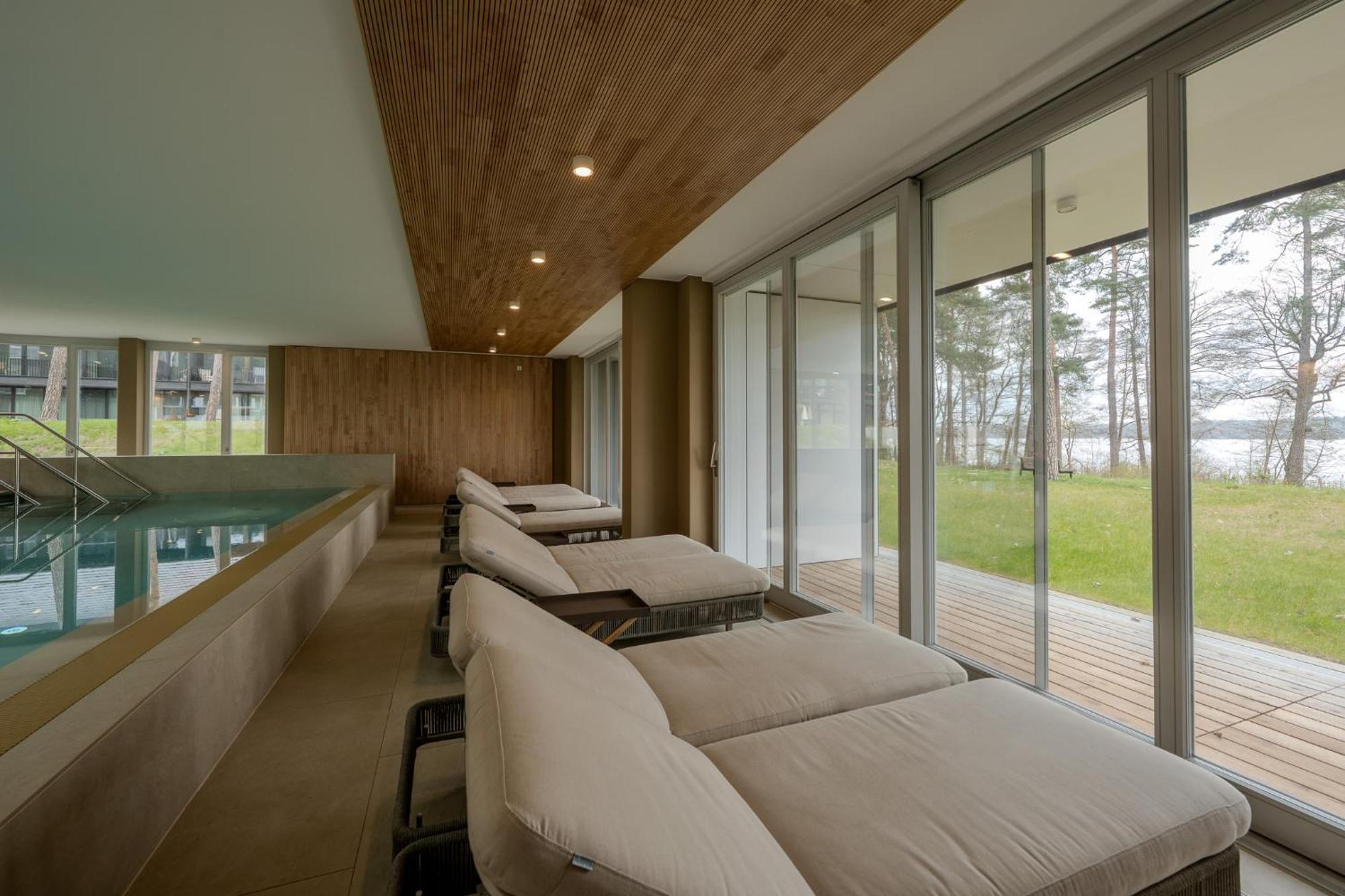 Marina Maisonette Seeblick Mit Pool Und Sauna Bad Saarow Exterior foto
